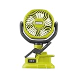 RCF18-0 18V ONE&plus; Cordless 10cm Clamp Fan &lpar;Bare Tool&rpar; Hyper Green