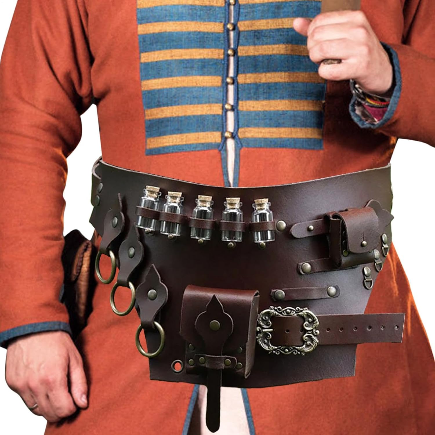ポーションキャリア | 快適なポーションボトルルネッサンスベルト - 調節可能なウエスト付きヴィンテージルネッサンスベルト、アクロバ