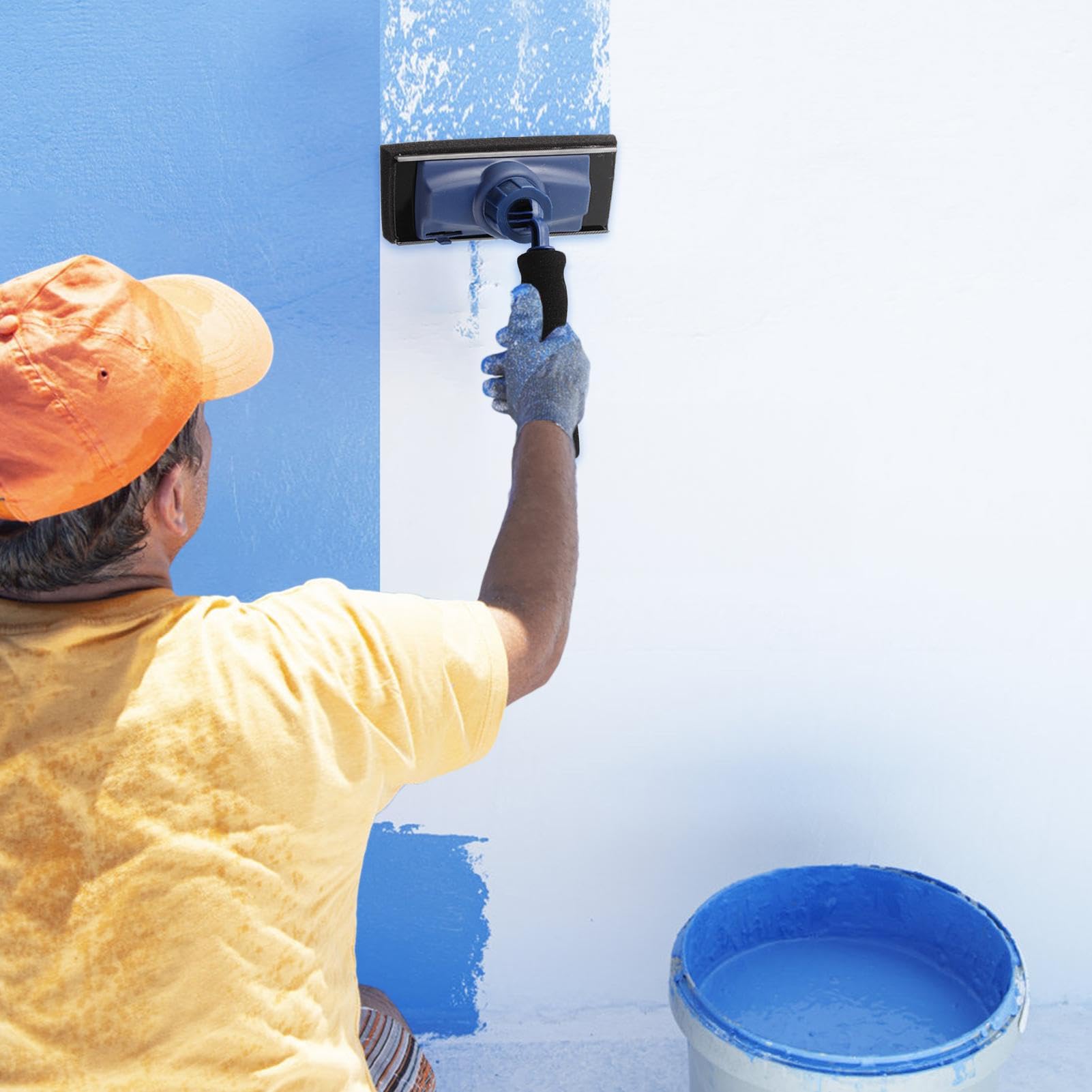 Herramienta de pintura de esquina, borde de corte de pintura ajustable, pincel ergonómico, herramientas de pintura profesionales, herramienta de pintura versátil para varios proyectos de pintura