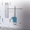 Montech X5- ATX Mid-Tower Oyun Bilgisayarı Kasası, Yüksek Hava Akışı, 3X 140mm ve 1x 120mm ARGB Fanlar Önceden Yüklenmiş, Cam Yan Panel, Karbon Baskı Vurguları, GPU Tutucu Dahil, Beyaz
