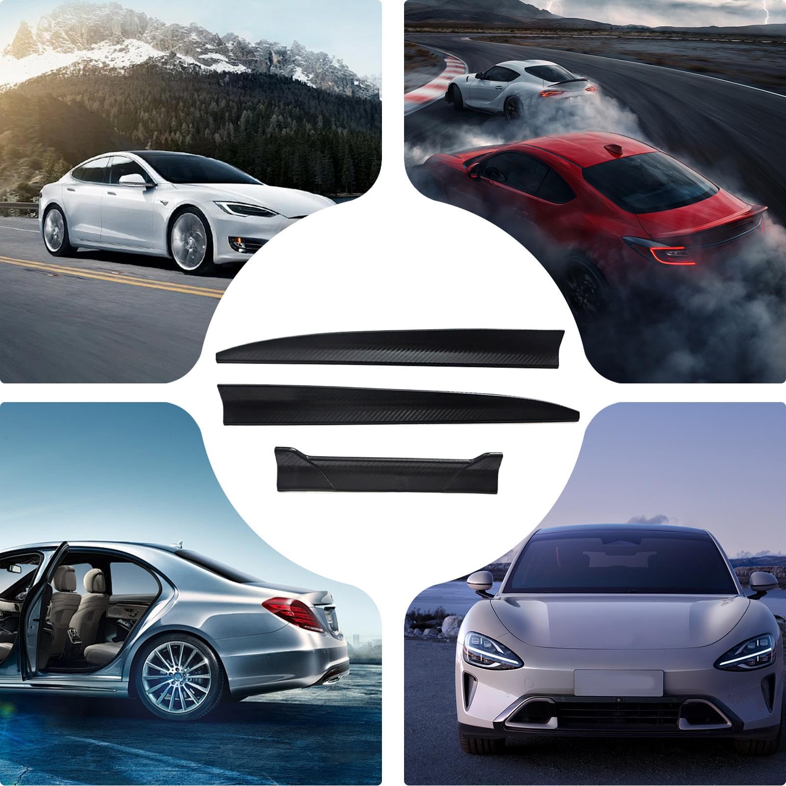 Aileron Arrière Réglable 3 Positions En PVC - Spoiler Pour Coffre De Voiture, Design Sportif Et Aérodynamique, Compatible Avec La Plupart Des Véhicules - 11