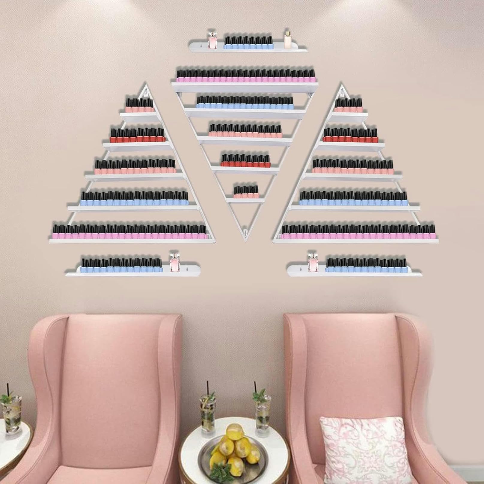 Support mural pour vernis à ongles étagère triangulaire présentoir de salon