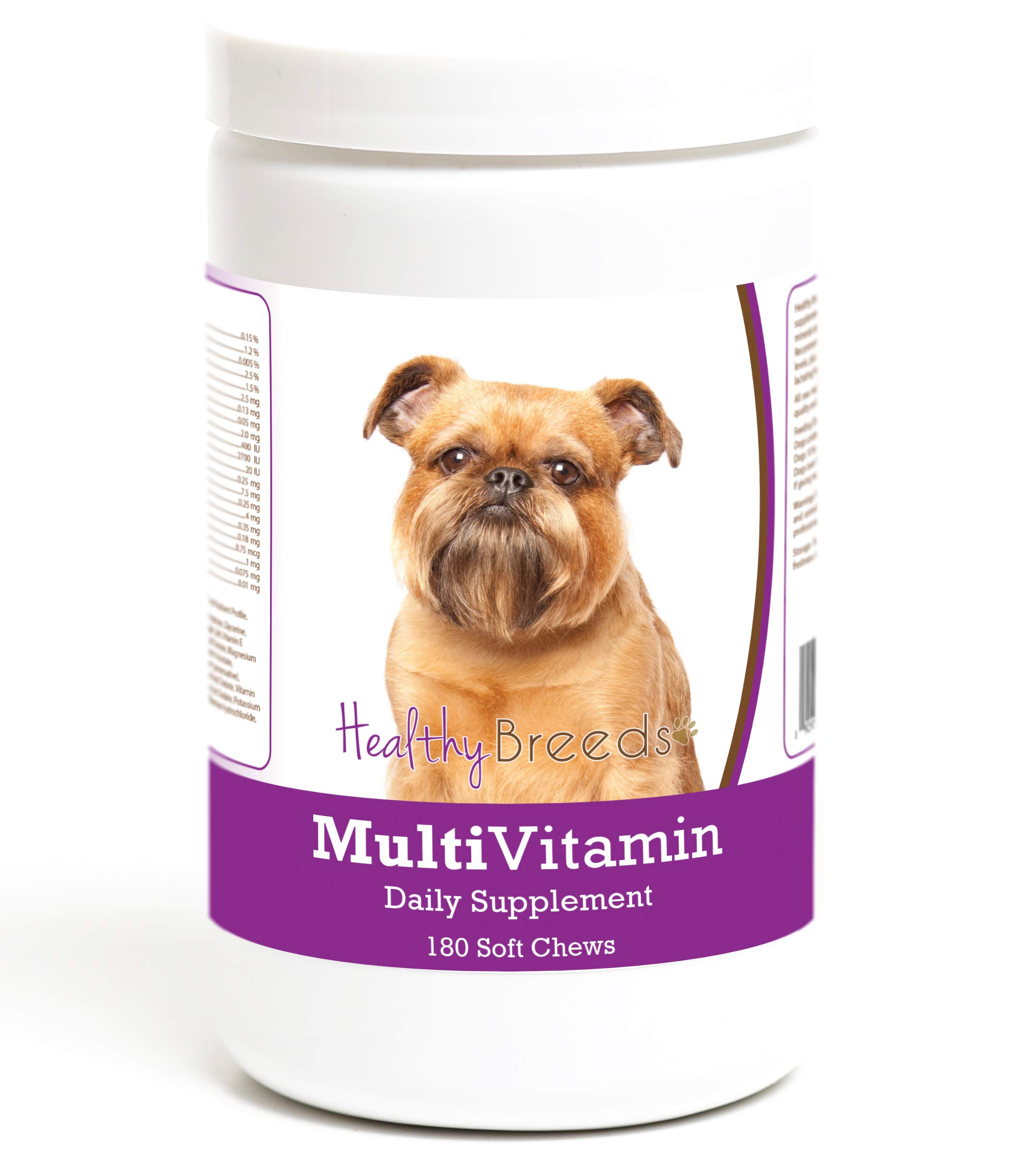 Healthy Breeds Brussels Griffon Multivitamin Soft Chew for Dogs 180 Count