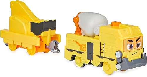 Miniatura 4 de Mighty Express Tren motorizado con vagón de carga, locomotora a pilas con vagón en varios diseños, no es posible preselección, 1 tren incluido, a