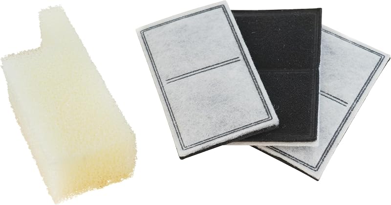 PetSafe Drinkwell Replacement Filter Pack for Outdoor Dog Water Fountain, 3 Carbon Filters & 1 Foam Filter | Certified Fit for PetSafe Drinkwell Outdoor Fountains, 50% More Carbon Than Generic Filters for Cleaner Water