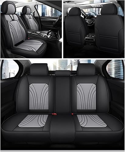 Miniatura 7 de BYMADE Leather Universal Auto Automobiles Seat Cover Compatible with Dacia Sandero Stepway Compatible with Kia Stinger Car Accessories Interior