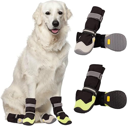 Miniatura 1 de Botas para perro, botines impermeables para exteriores, zapatos de perro con correas reflectantes para perros pequeños, medianos y grandes, botas