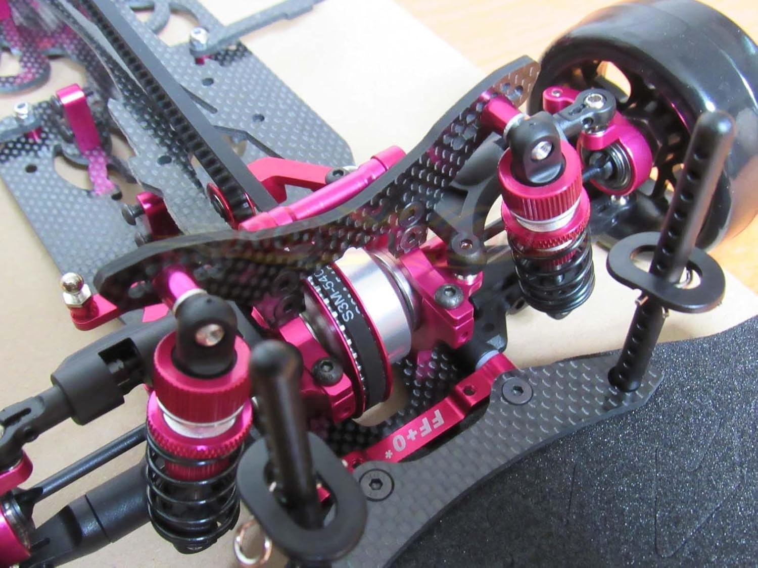 1/10 Alloy & Carbon RWD Drift Racing Car Frame Body Kit for Sakura D4