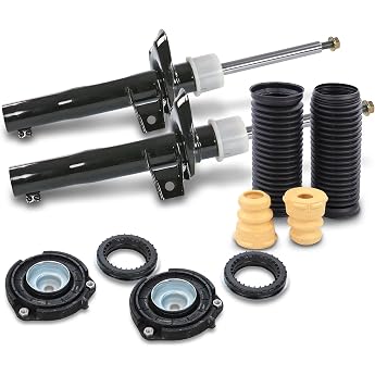 2 x Gas Pressure Shock Absorbers Front 2 x Strut Bearings Including Front Rolling Bearings