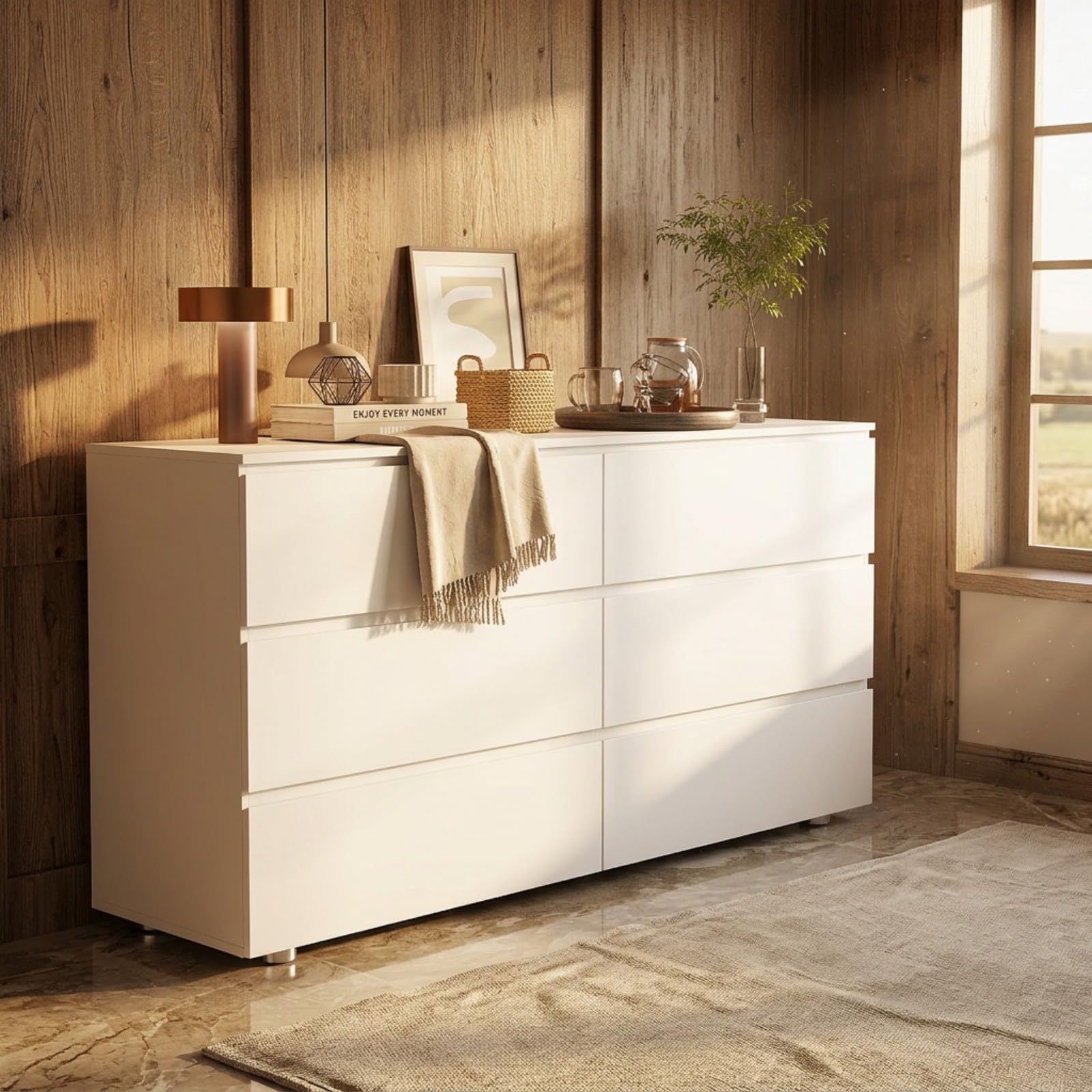 knee length dresses for ladies Scandinavian 6-Drawer Dresser