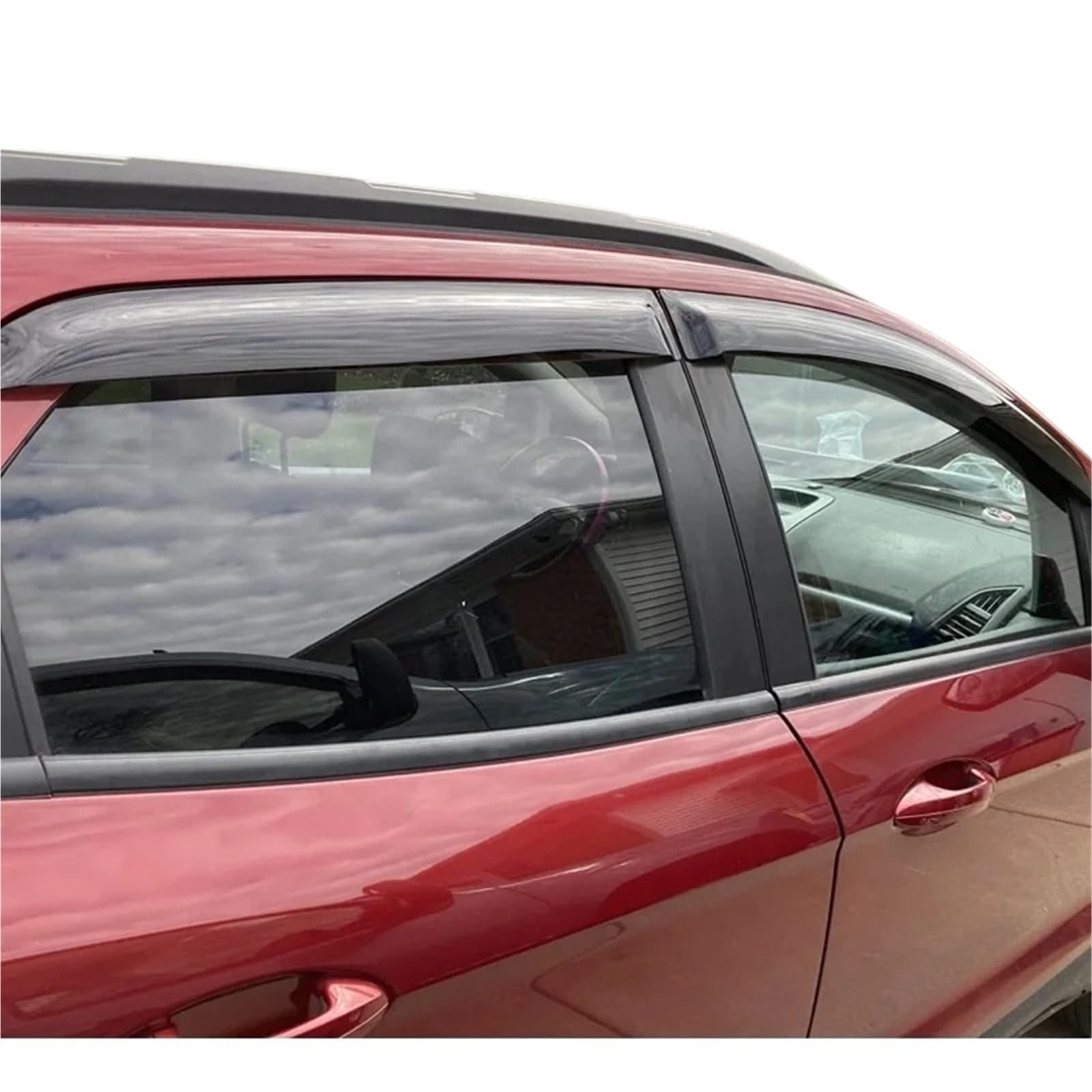 Auto Seitenfensterdeflektoren Autofenster-Visiere Für Ecosport 2014–2021, Autotür-Visier, Regen-Sonnenschutz, Deflektor, Schatten, Markisen, Unterstände, Regenmantel