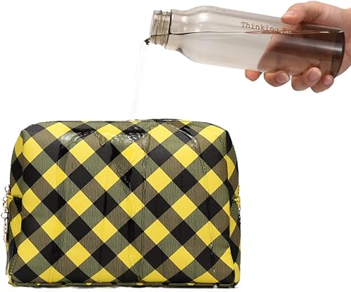 Miniatura 5 de Jessyline Bolsa de maquillaje grande para monedero, bolsas de cosméticos de lujo para mujer, bolsa de maquillaje para artículos de tocador,