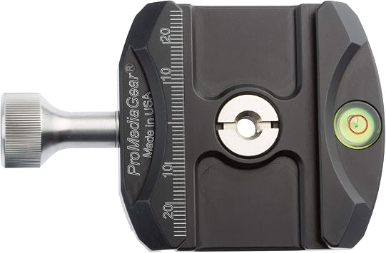 C60 Arca-Swiss Compatible Quick Release Clamp with 1-4 Hardened Thread Insert with Bubble Level