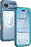 Vista 30 de Lanhiem Funda magnética para iPhone 17 Pro Max, IP68 impermeable, a prueba de polvo, compatible con Magsafe, protector de pantalla integrado, cuerpo