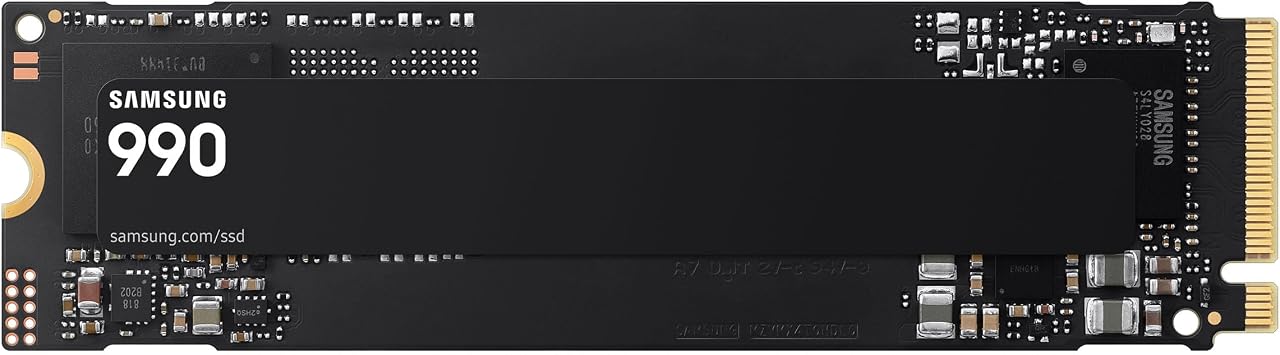 Samsung Internal SSD 990 2TB, Read/Write Speeds Up to 7,250/6,450 MB/s
