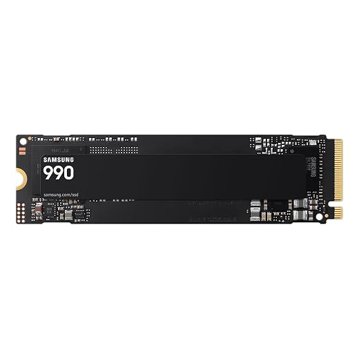 Samsung 990 ssd 2tb pcie gen4 nvme m. 2 internal solid state hard drive,upto 7,250mb/s,fast speed for gaming, direct storage & memory expansion, mz-v9v2t0b/am [canada version]