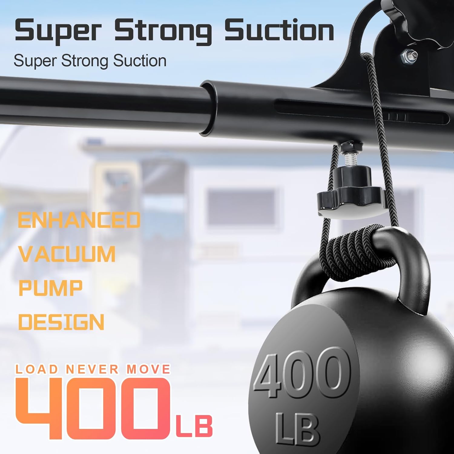 Flag Pole Kit with Suction Cup Holder - 5ft Stainless Steel Flagpole, 400lbs Suction Secure Mount with 0-90 °Adjustable Angle - No Drill, Rustproof for Outdoor Camper,Rv, Boats,Truck,Suvs