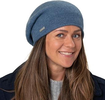 Seeberger Lasuna Cashmere Beret Women Dark Brown One Size