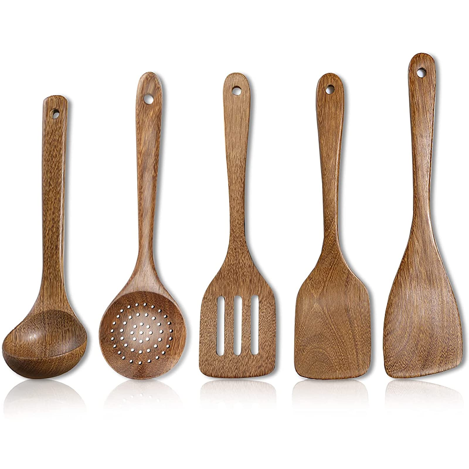 Buy 6 Pcs Best Wooden Kitchen Utensils SetWooden Cooking Spatula