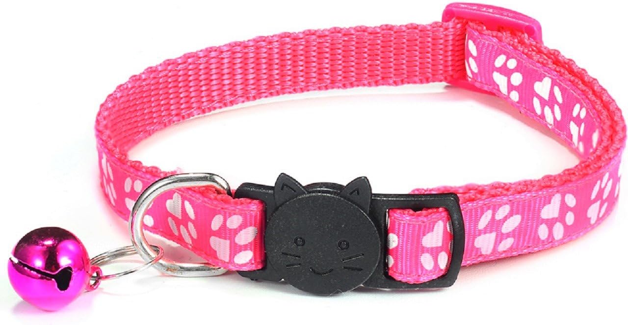 ZACAL Cat Collar and Bell With Safety Quick Release Break Away Buckle, Suitable and Adjustable To Fit All Domestic Cats & Larger Kittens, Pack Of 2