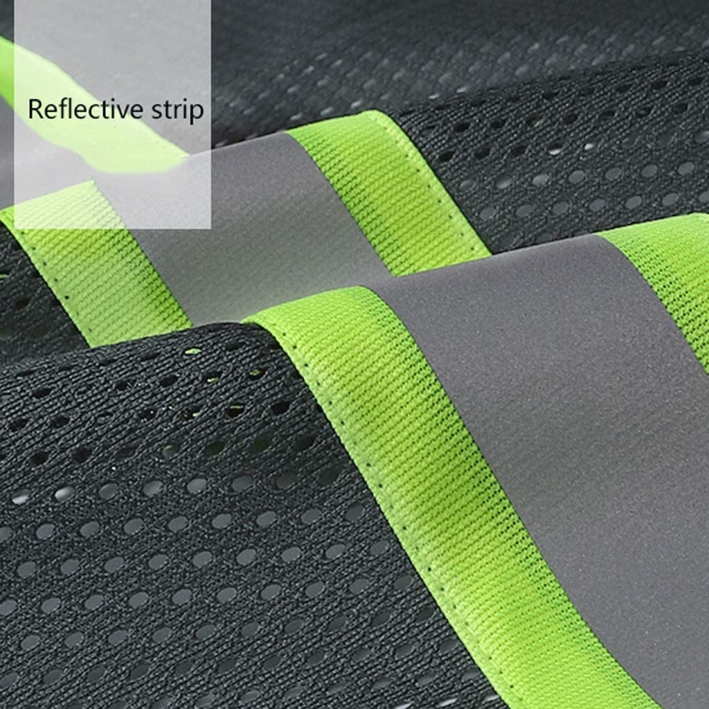 Chaleco reflectante de alta visibilidad, traje reflectante de malla, chaleco de seguridad, chaleco reflectante de alta visibilidad para trabajo al aire libre, chaqueta reflectante de seguridad (