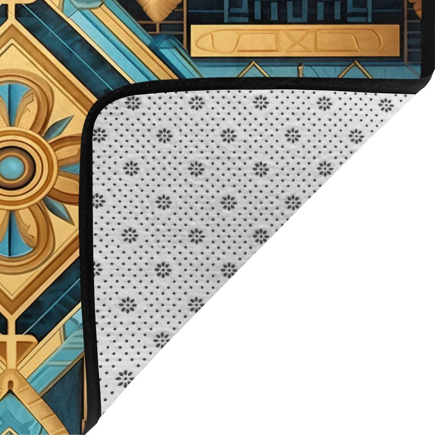 Decorative Mural Printed Floor mat 80x58 inches, Non-Slip Decorative Carpet for Bedroom and Living Room