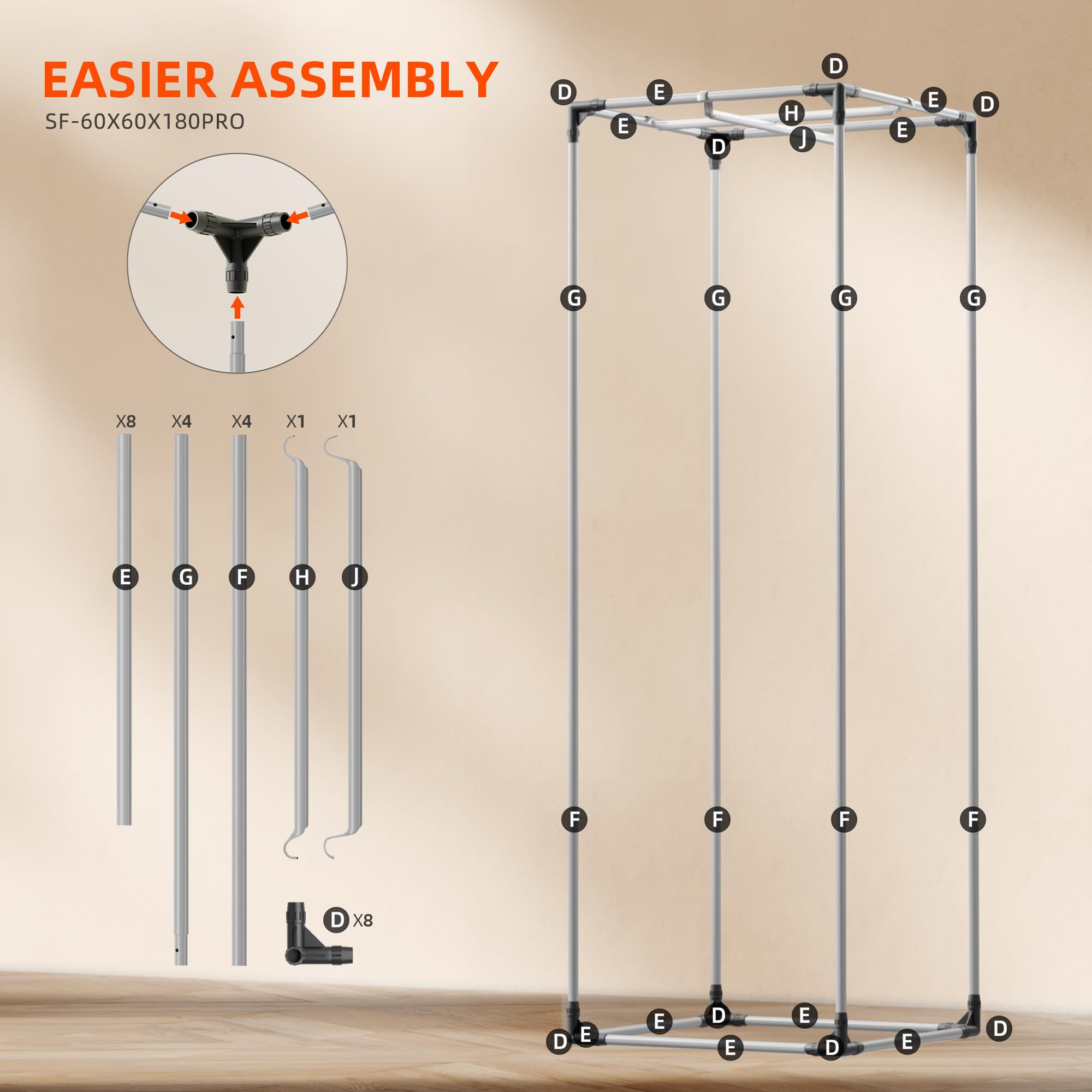 Spider Farmer Tienda de campaña Pro Series SF-60X60X180