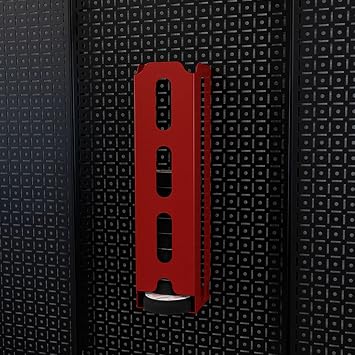OmniWall 3.5" Grinding & Polisher Pad Holder - Heavy-Duty 18 Gauge Steel, Secure OmniTab Locking Design, Holds Up to 15 Pads, Stylish Powder Coated Finishes Red