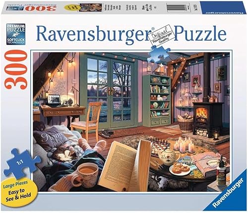 Miniatura 1 de Ravensburger Cozy Retreat - Rompecabezas de 300 piezas de gran formato | Juego cerebral atractivo para todas las edades | Calidad premium y