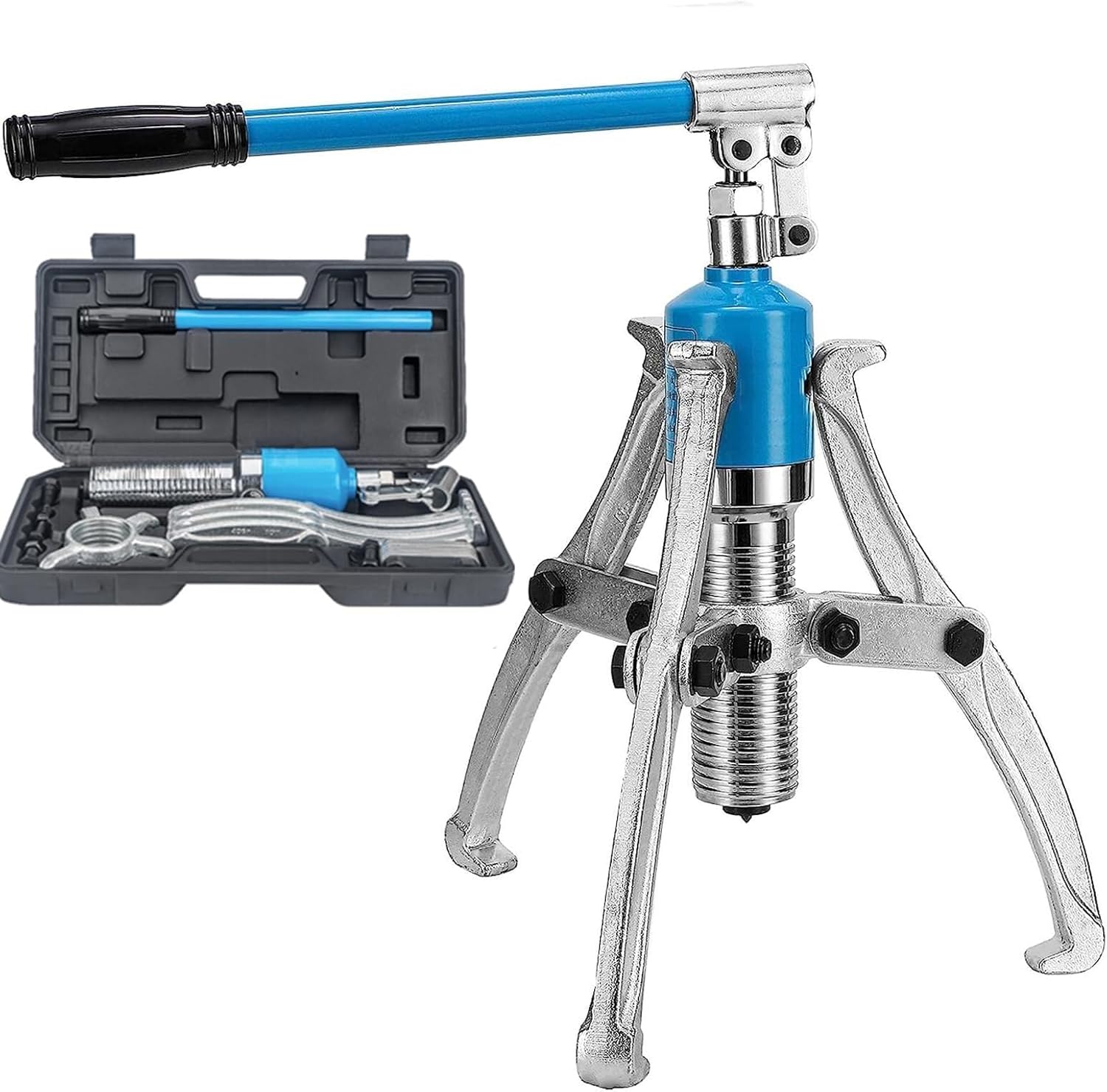 Hydraulic Gear Puller Kit with Case, 5T 2/3 Jaw Bearing Puller Tool Set for Heavy-Duty Repairs