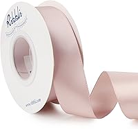 Vista 163 de Ribbli - Cinta de satén roja de doble cara, 1 pulgada x 25 yardas, cinta de tela para uso en ramo de lazos, envoltura de regalo de Navidad, arreglo