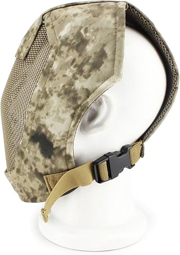 Miniatura 2 de Máscara táctica con protección de malla de acero, máscara de cara completa Airsoft Paintball para esgrima, cosplay, Halloween