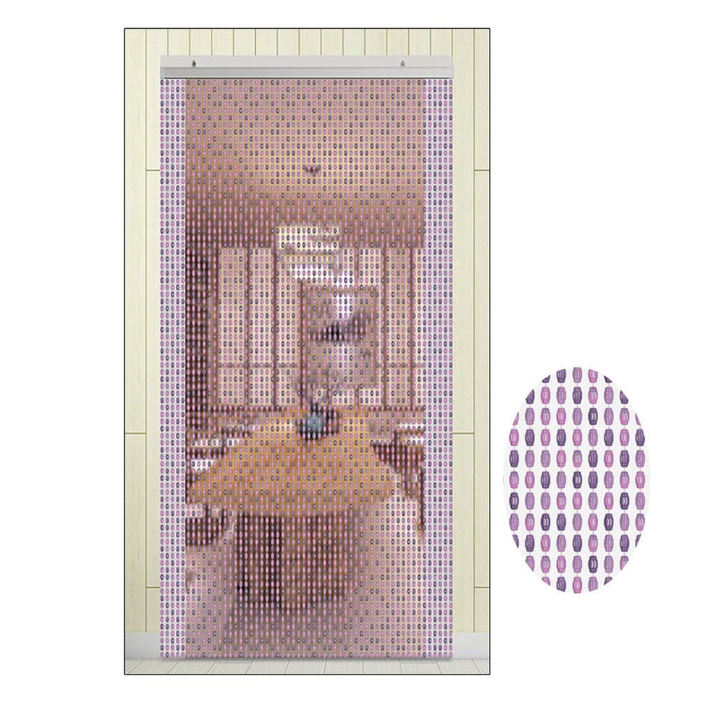 Rideau en perles pour portes séparation de pièce écran suspendu maison 7 coloris