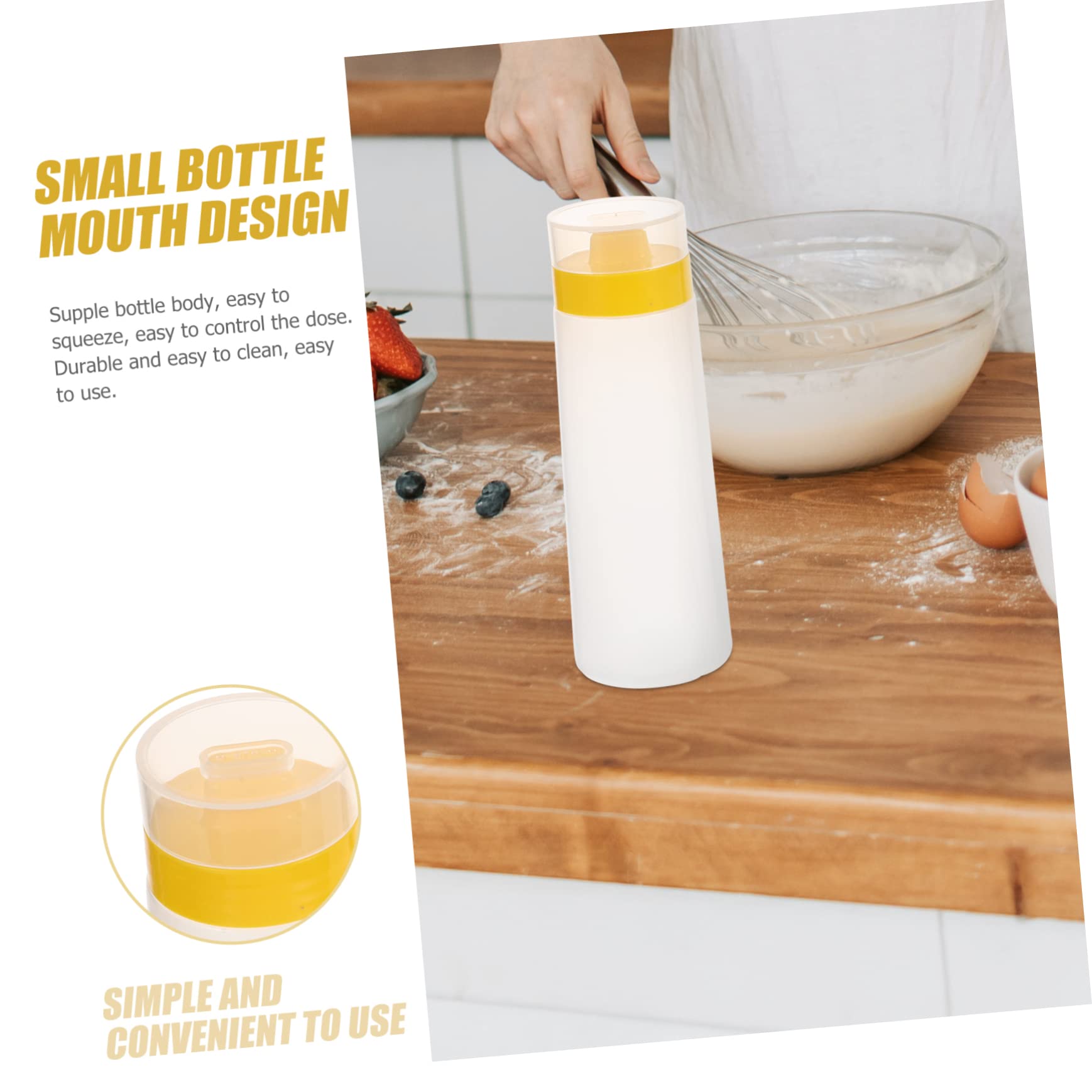 VINTORKY 2pcs Squeeze Sauce Bottle Seasoning Squeeze Bottle Small Empty Squeeze Bottles Sauce Squeeze Bottles Sauce Containers Condiment Squeeze Bottle Ketchup Bottle Squirt Bottle Plastic