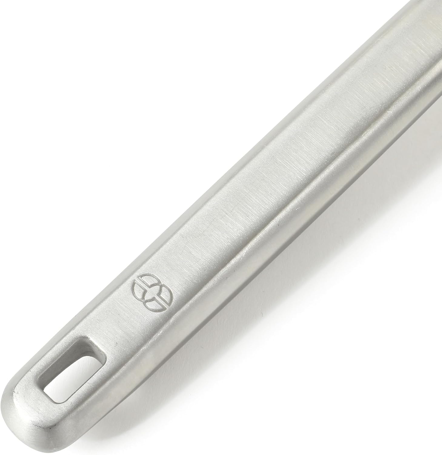 Calphalon Prime Pasta Server, Stainless Steel Pasta Serving Spoon for Spaghetti, Noodles & Pasta, Heavy-Gauge Heat-Resistant Utensil with Weighted Handle