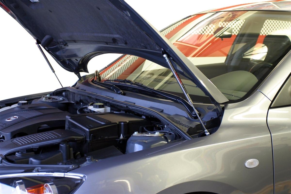 Redline Tuning 21-26002-03 Hood QuickLIFT Elite System Compatible with Mazda Mazda3 5-Door 2004-2009 (Stainless Steel Struts)