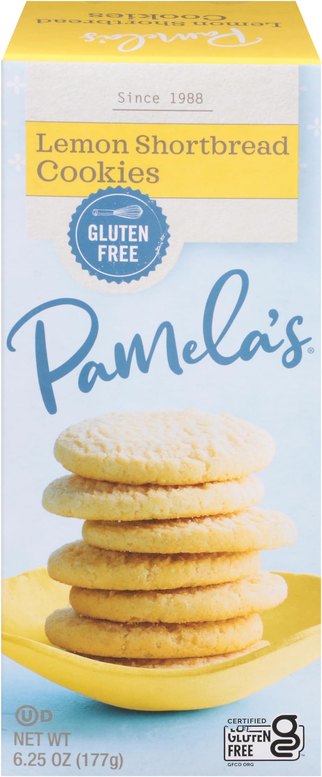 PAMELAS PRODUCTS Lemon Shortbread Cookies, 6.25 OZ
