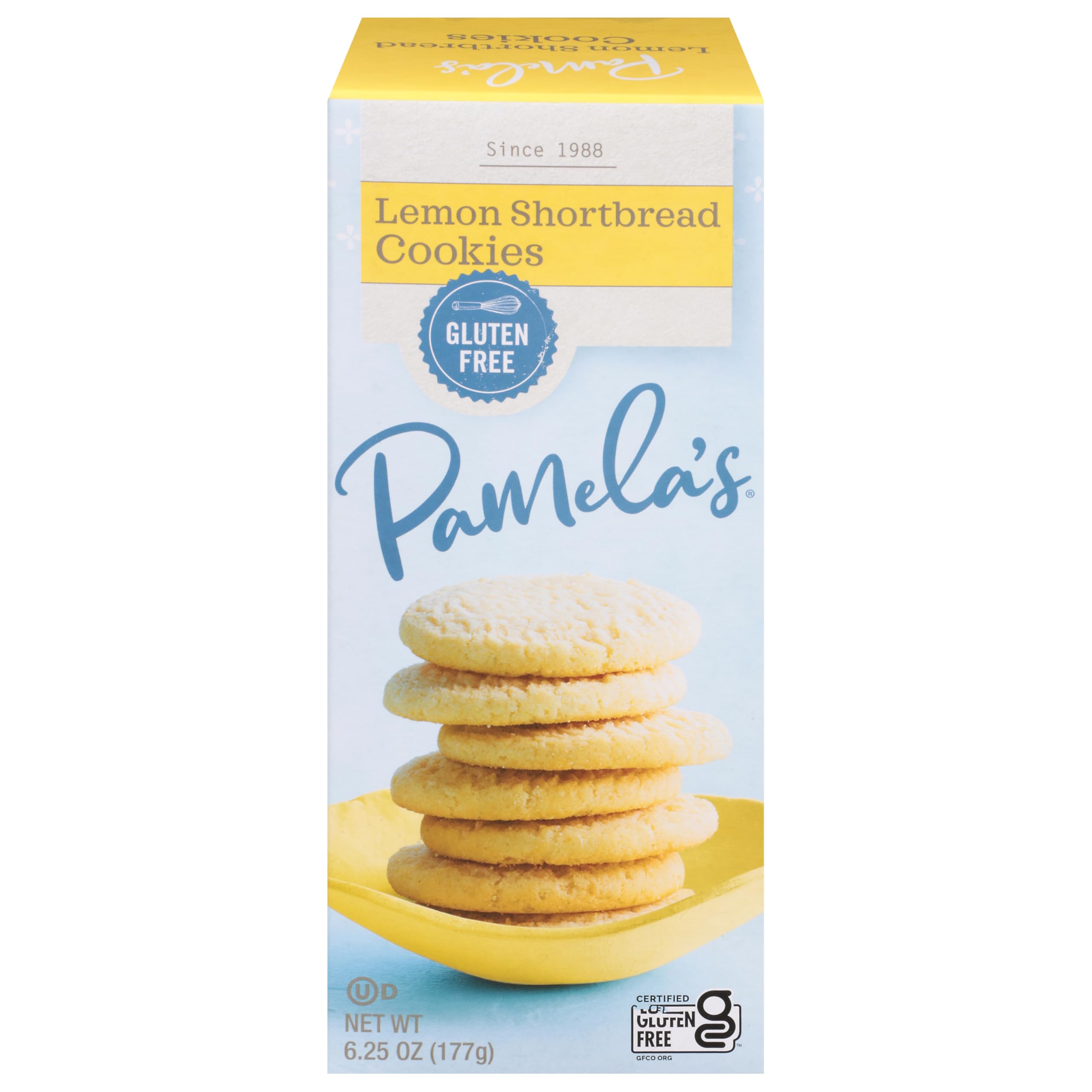 PAMELAS PRODUCTS Lemon Shortbread Cookies, 6.25 OZ