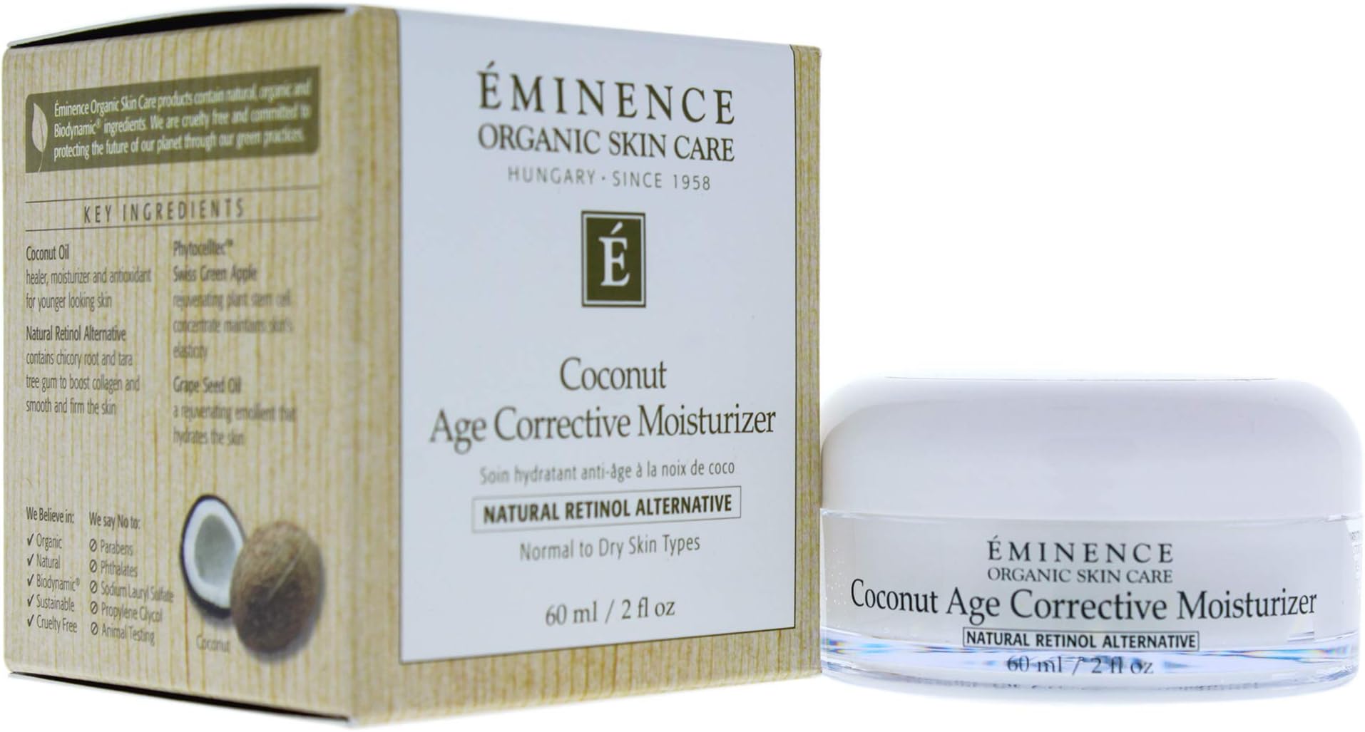 Coconut Age Corrective Moisturizer for Unisex - 2 oz Moisturizer