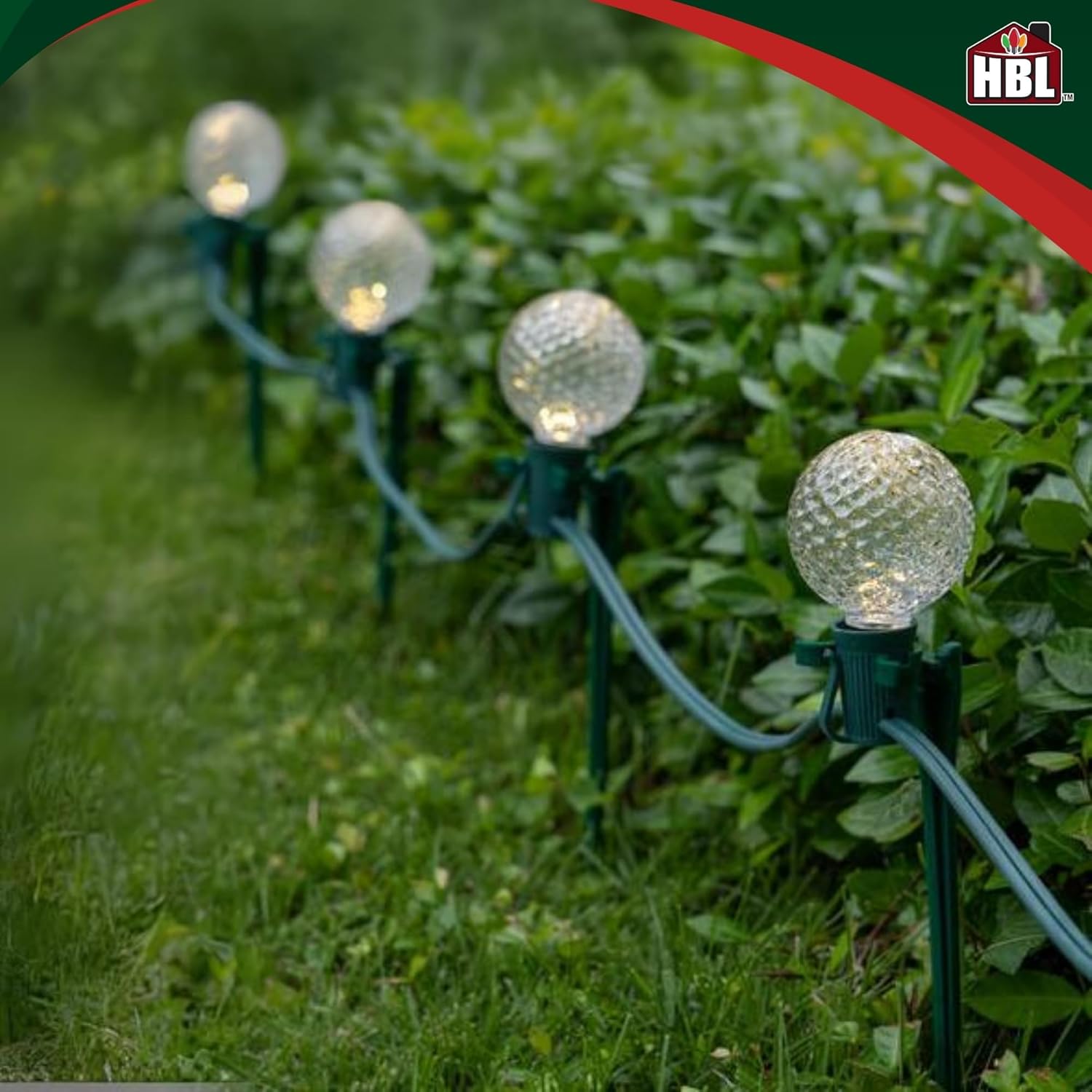 Holiday Bright Lights Belle Luci G50 Faceted Warm White LED Bulbs E17 Base Dimmable Globe Set of 25