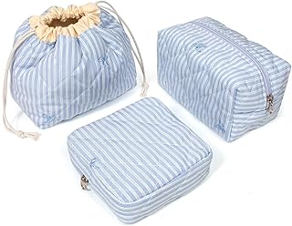 LETGO Juego de bolsas de maquillaje acolchada...