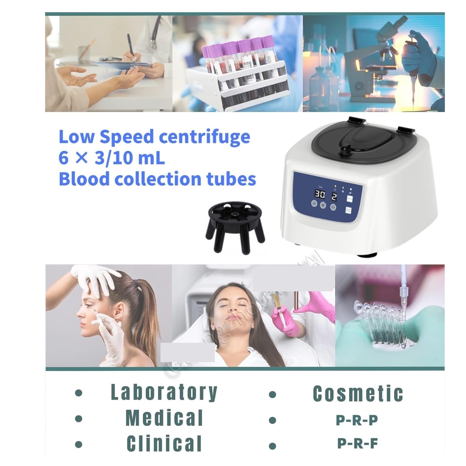 Centrifugeuse de laboratoire, Centrifugeuse Numérique À Basse Vitesse, Mini De 10ml