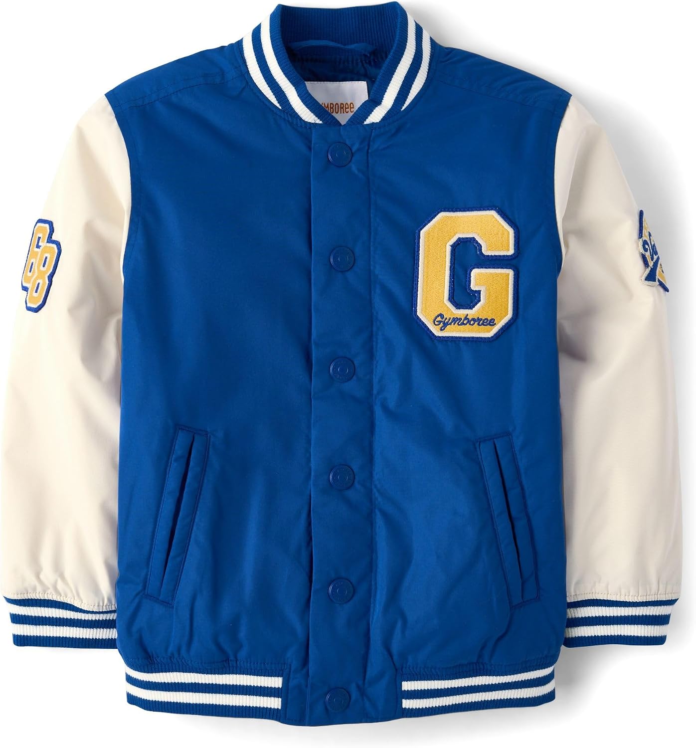 Gymboree Boys' And Toddler Embroidered Varsity Fall Jacket
