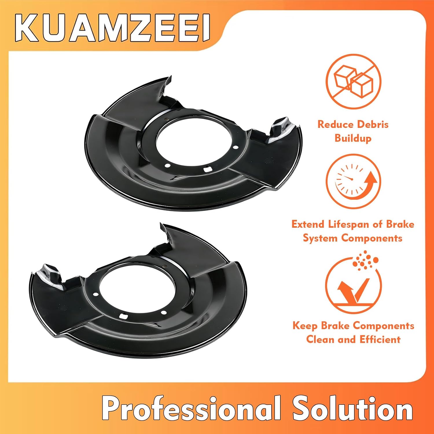 947-010 2Pcs Brake Dust Shields Front Left & Right for Honda for Accord 2.4L 2003-2007 for Honda for Accord 3.0L 2003-2007 Replaces#45255-SAD-000 45256-SAD-000