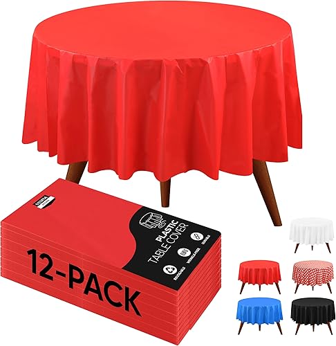 Miniatura 38 de Utopia Kitchen Paño de Mesa de Plástico Desechable (Paquete de 12 - 54 x 108 pulgadas) Blanco con Puntos Dorados Rectangular Paño de Mesa Puntos de