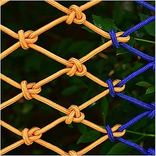 Protection Safety Net Rope Net (4mm*4cm) Colored Polyester Fence Protective Partition Children's Staircase Safety Net Rope Net Easy to Use Strong Functionality(Size:3 * 3m（10 * 10ft）)