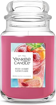 Yankee Candle Iced Berry Lemonade Scented Candle, 22oz Large Jar with up to 150 Hour Burn Time, Giftable