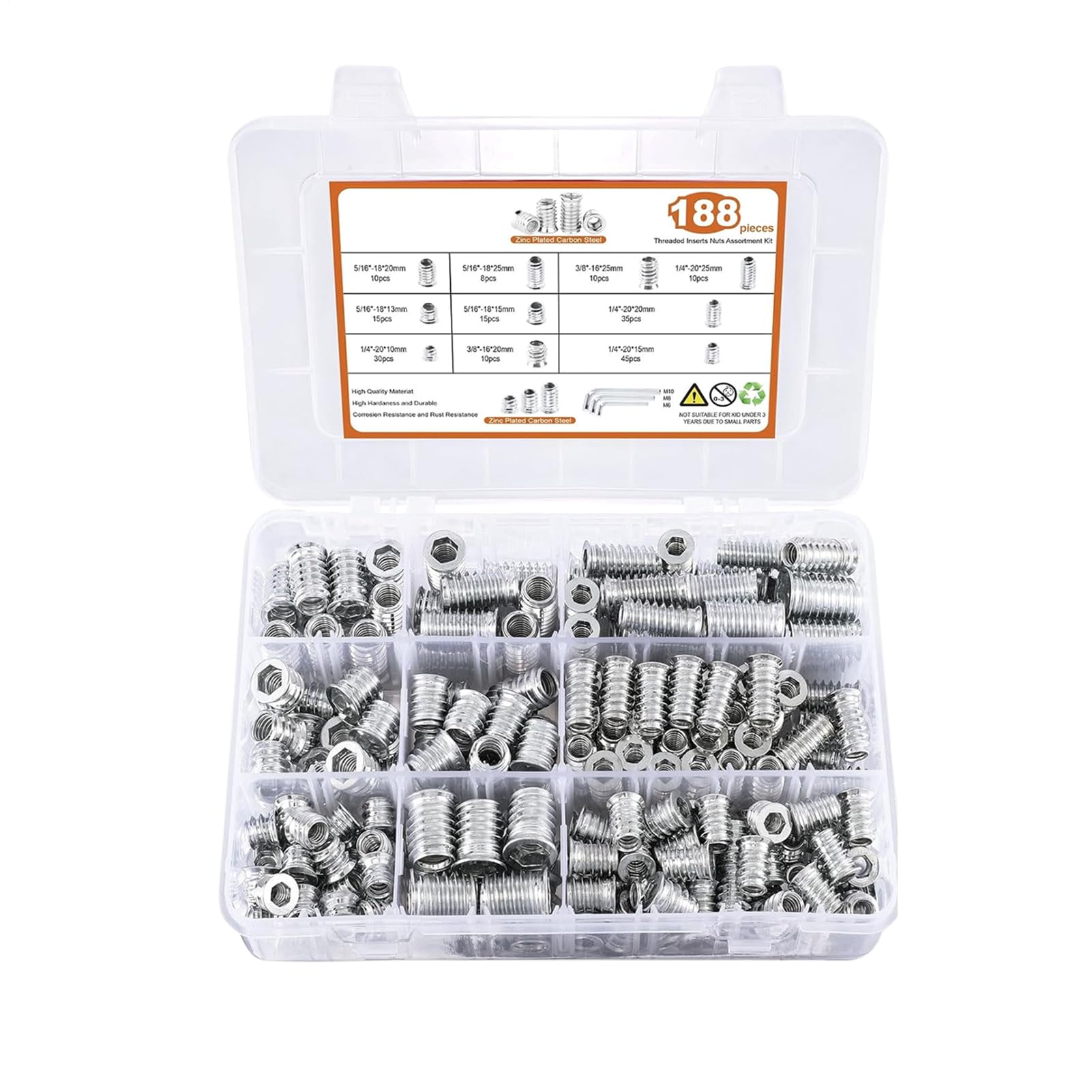 Juego de tornillos Allen, surtido de tuercas para muebles de madera, juego de conectores de rosca, herrajes domésticos para muebles de madera