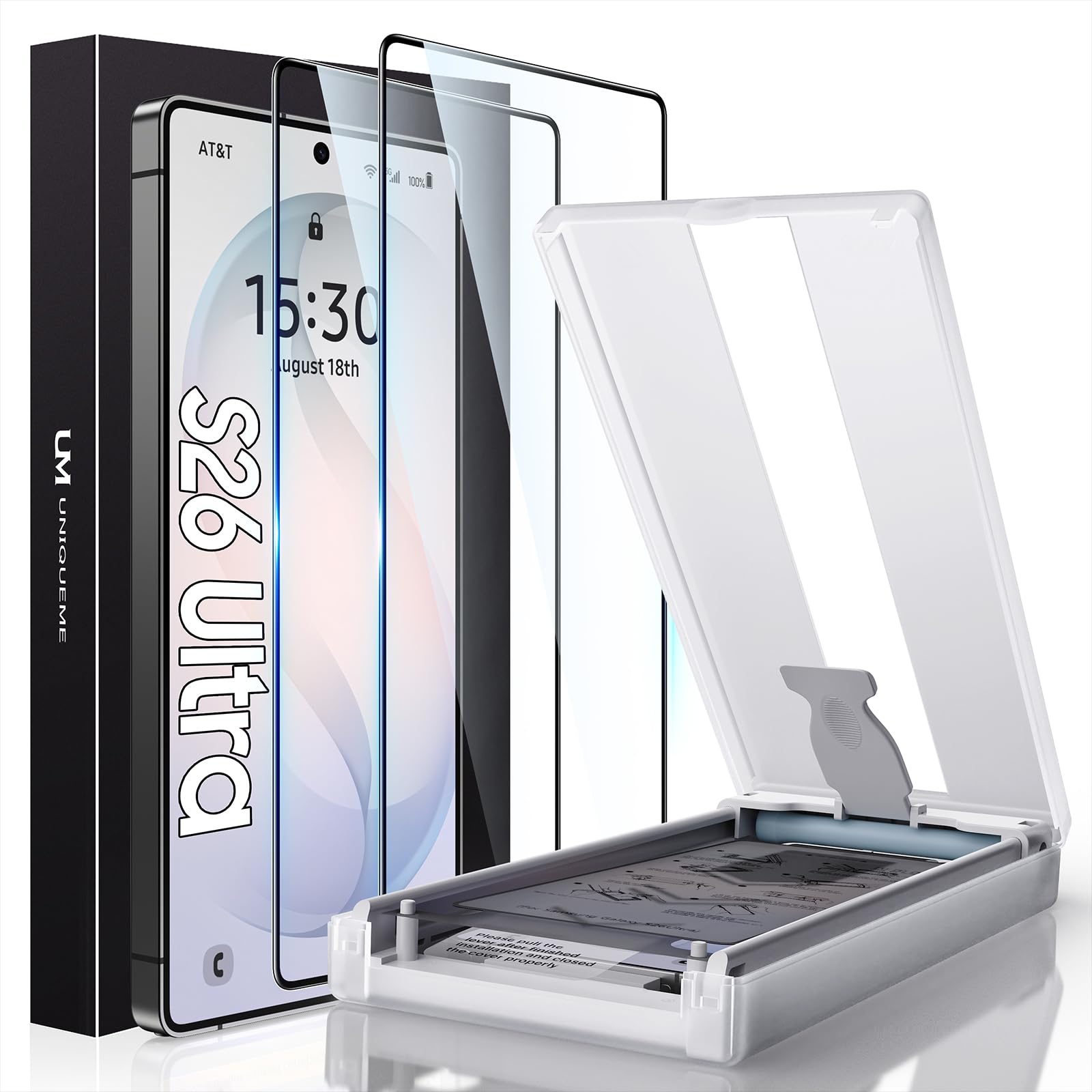 UniqueMe für Samsung Galaxy S26 Ultra Schutzfolie PET Folie - 2 Stück