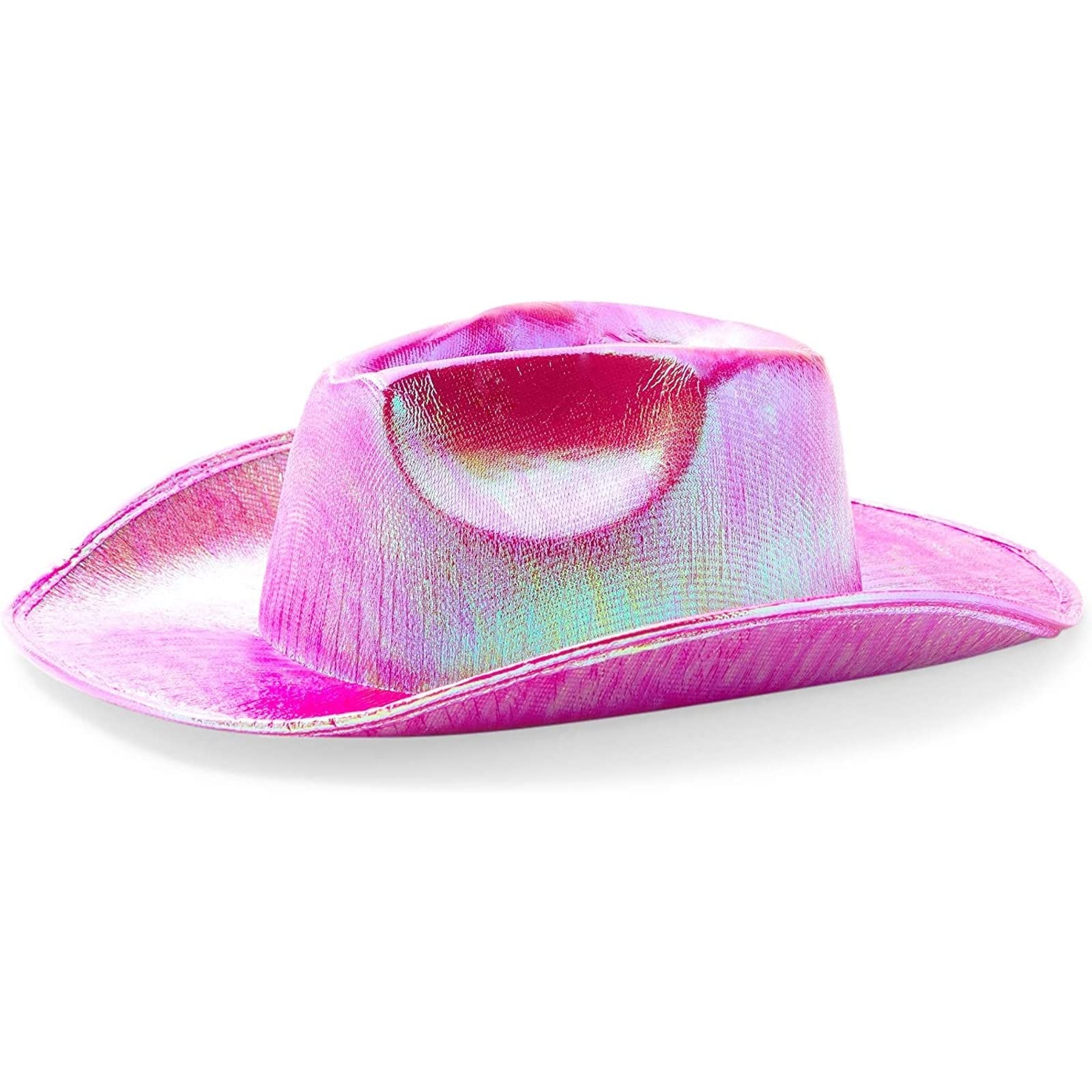 Zodaca Holographic Party Cowboy Hat, Metallic Space Cowboy  display picture 2